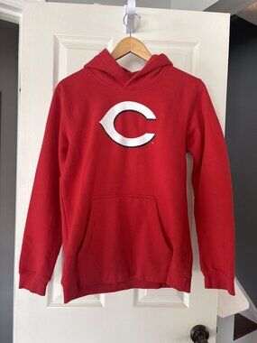 Cincinnati Reds Hoodie Youth XL 18/20 Red MLB Genuine Merchandise Pullover